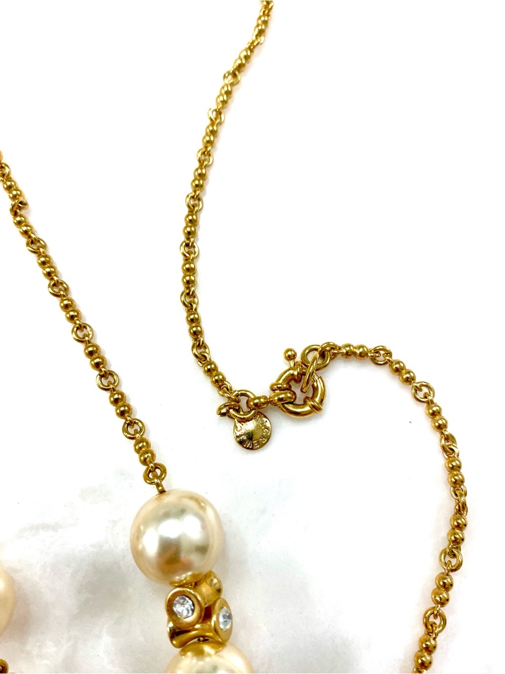 J. Crew Long Gold-Tone Necklace with Ivory Pearls - Picture 5 of 6